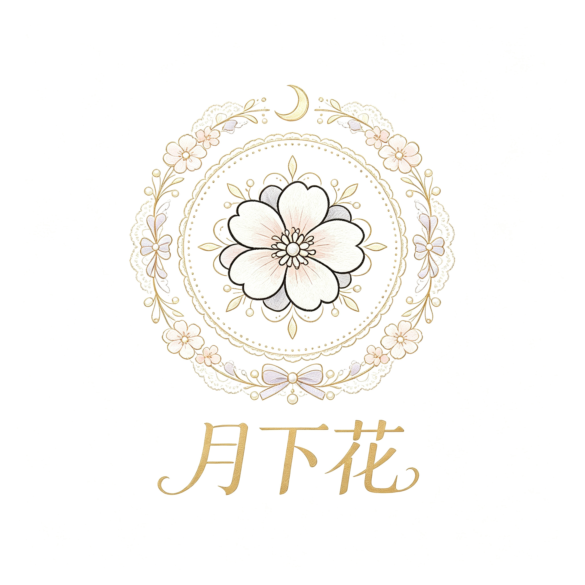 月下花Lolita Logo